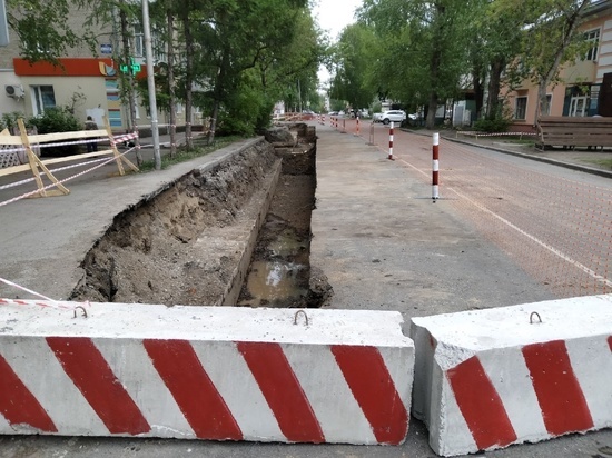 До конца июня закрыт участок Карташова в Томске между Тверской и Дзержинской