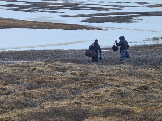 Спасатели вылетали в тундру Ямала за 2 мужчинами на сломавшемся ТРЭКОЛе