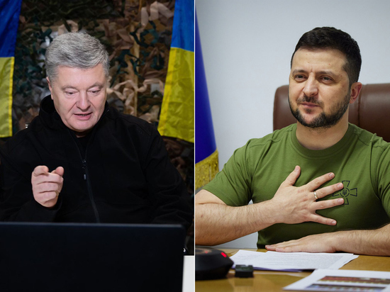 На фоне очередных украинских неудач на Донбассе на Украине обострилась борьба между действующим и бывшим президентами — Зеленским и Порошенко
