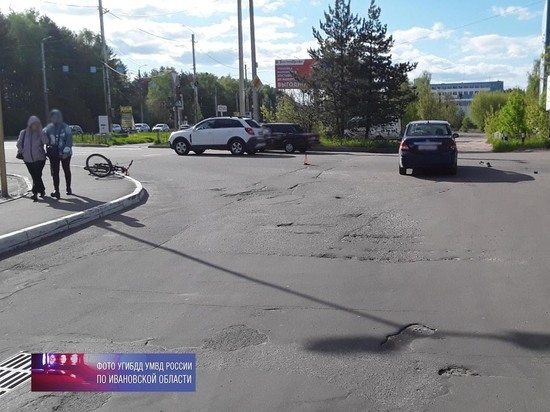 В Иванове произошла очередная авария с участием велосипедиста