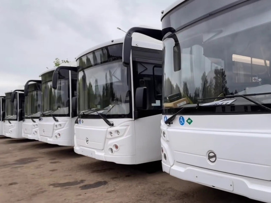 Десятки новых автобусов на метане поступили в Великий Новгород
