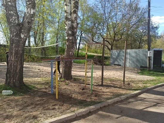 Ребята из Тверской области сами построили себе спортивную площадку
