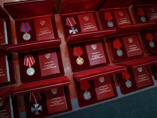 Псковским росгвардейцам - участникам спецоперации вручили медалями ордена «За заслуги перед Отечеством»