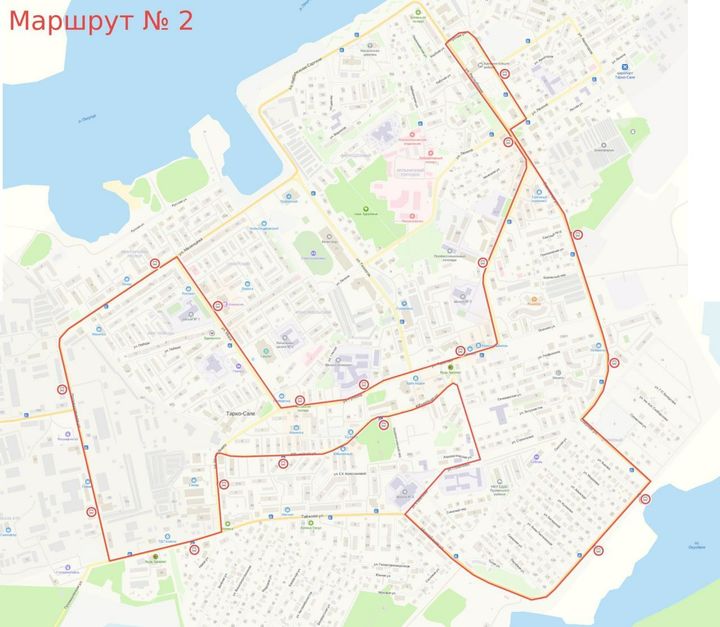 Карта тарко сале спутниковая