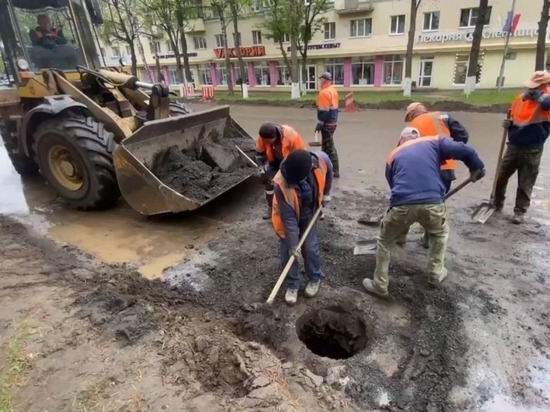 На проспекте Гагарина продолжается ремонт