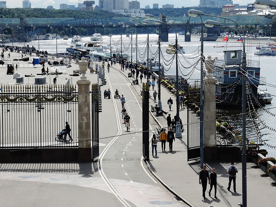 В парке Горького хулиганы выбросили в Москву-реку несколько самокатов