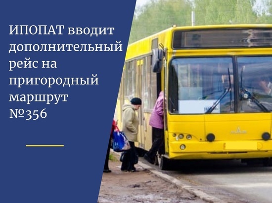 Из Ижевска запустят дополнительный автобус по пригородному маршруту № 356