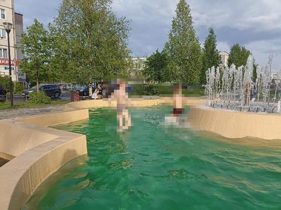 Дети, купающиеся в фонтане в столице Карелии, вызвали дискуссии