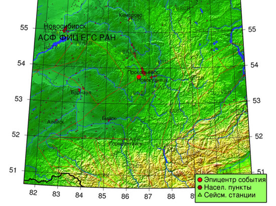 Трехбалльное землетрясение произошло рядом с кузбасским городом