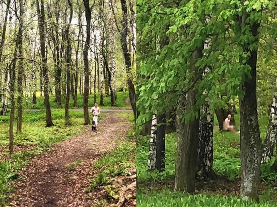Голый мужчина облюбовал кусты парка в столице Карелии