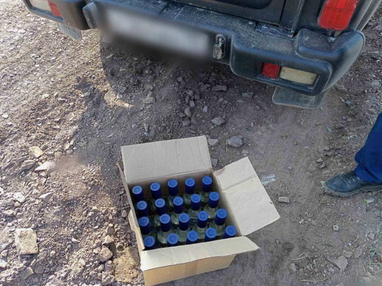 В Туве директор предприятия остановлен с ящиком нелегалькой водки