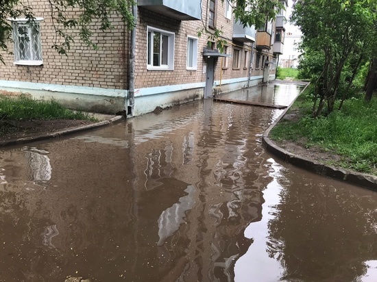 Киров затопило дождевой водой в результате ливней