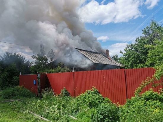 В Пензе из горящего дома пожарные спасли женщину