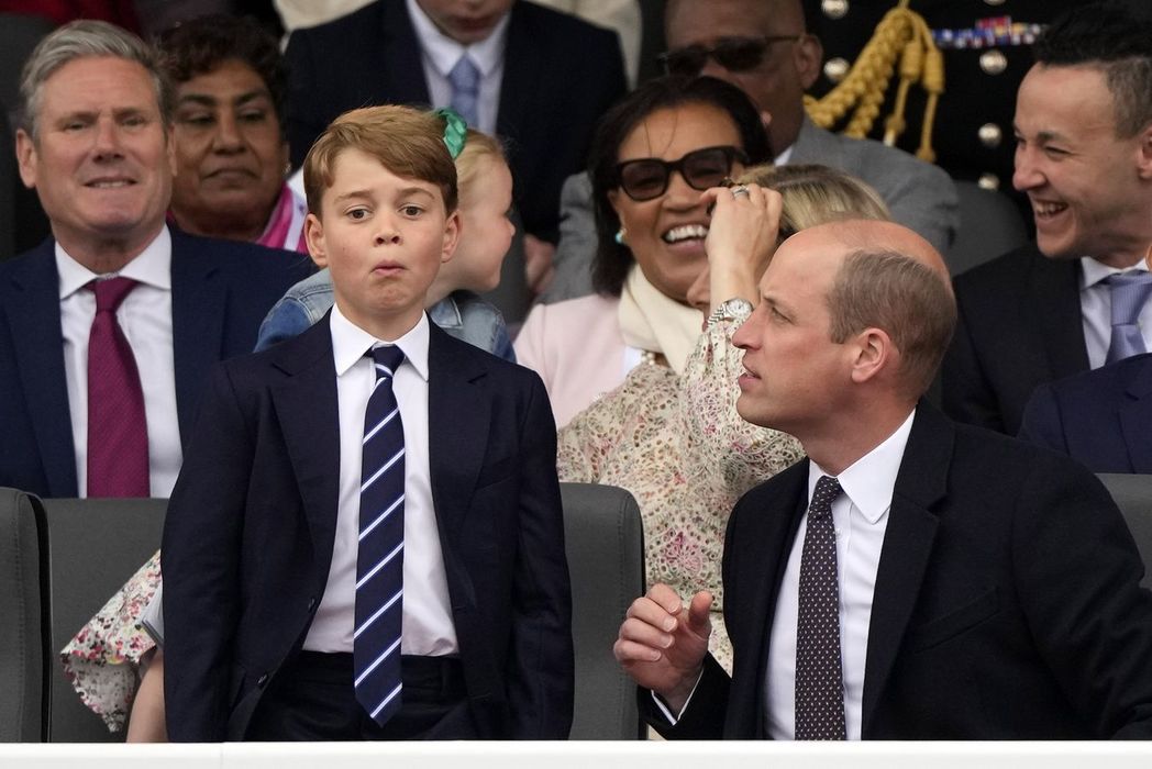Well, grimaces: the most famous child in the world surprised photographers