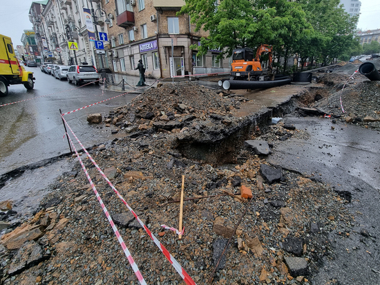 Участок дороги между Уборевича и Океанским проспектом во Владивостоке будет закрыт еще месяц