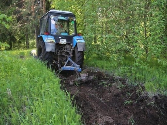 В Ижевске начали обустройство минерализованных полос вдоль лесов для защиты от пожаров