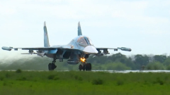Минобороны РФ показало кадры боевых вылетов экипажей Су-34 
