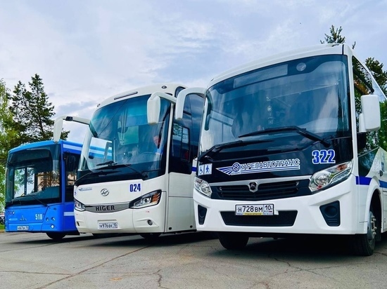 Новые автобусы отправились в первые рейсы по Карелии