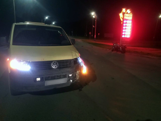 В Ряжске Volkswagen сбил 16-летнего подростка на мотоцикле
