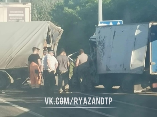 В массовом ДТП на трассе М-5 под Рязанью пострадали два человека