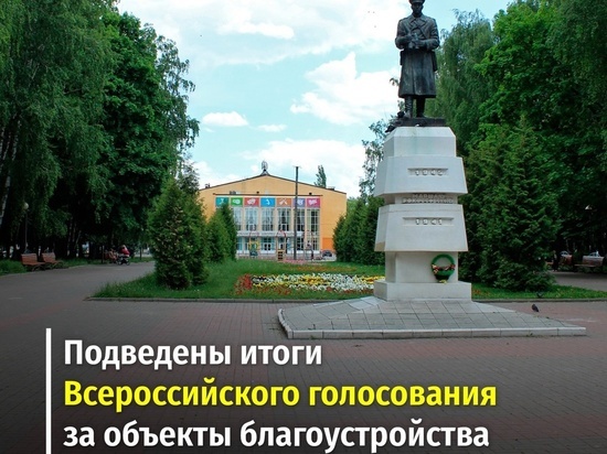 В Курской области 58 476 жителей проголосовали за благоустройство семи объектов