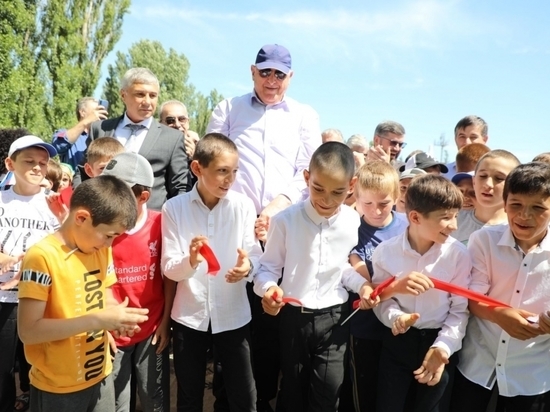 В одном из районов Дагестана открыли мини-футбольное поле