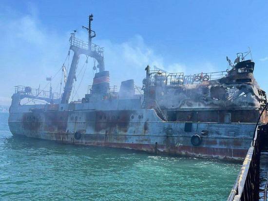 По факту пожара на судне «Икларанд» в Приморье начата проверка