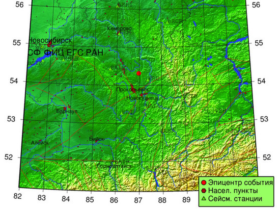 Трехбалльное землетрясение случилось рядом с поселком в Кузбассе