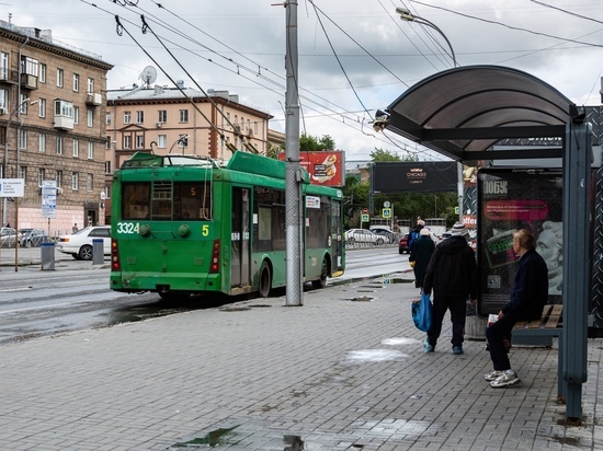 В Новосибирске продлили время изменения маршрута троллейбуса №2