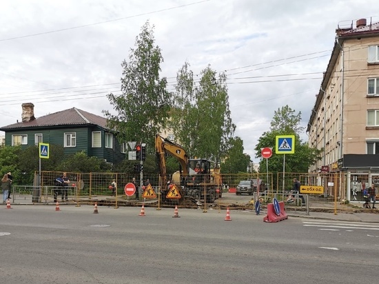 Организация дорожного движения в Петрозаводске изменится из-за ремонта теплосетей