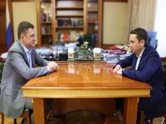 Андрей Чибис встретился с Александром Новаком, чтобы обсудить перспективы газофикации Мурманской области