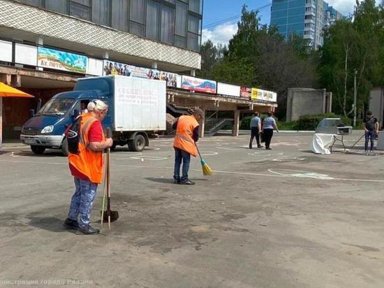 В Рязани убрали площадки ярмарок выходного дня
