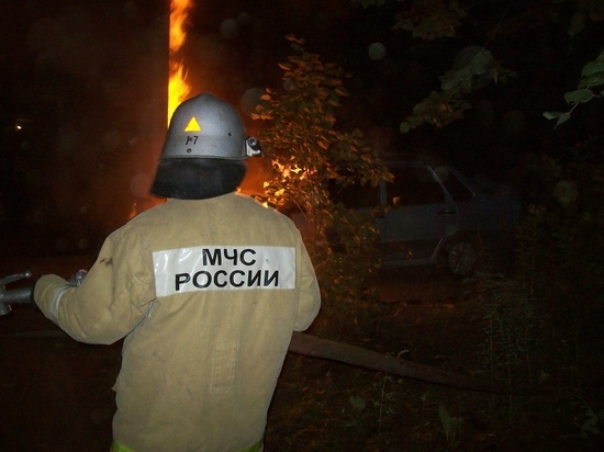 В Ивановской области ночной пожар ликвидировали более часа