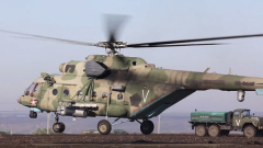 Опубликовано видео боевого вылета российского вертолета Ми-8 