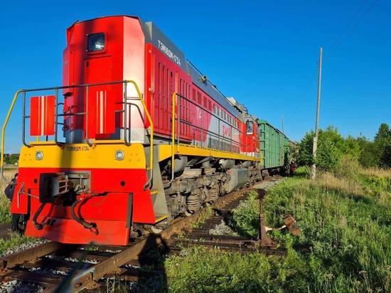 В Челябинской области произошел сход с путей маневрового локомотива