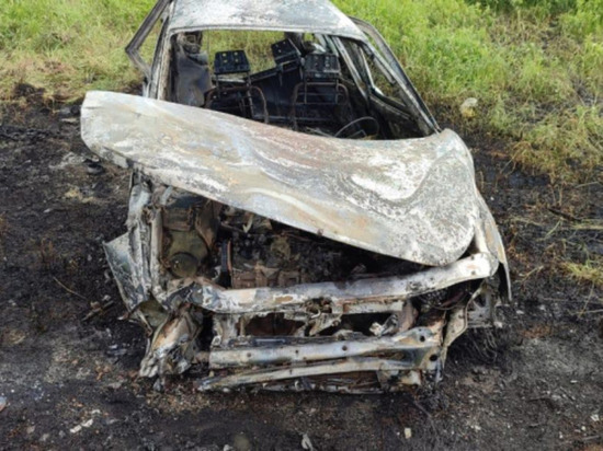 В Мичуринском районе в результате ДТП загорелся автомобиль: водитель погиб