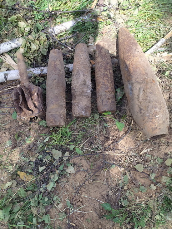 В ходе земляных работ в Костроме обнаружили артилерийские снаряды