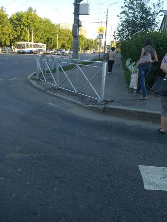 Пензенцы пожаловались на новые дорожные ограждения