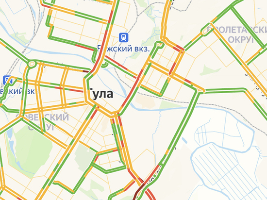 Пробки в Туле: что происходит на дорогах города утром 17 июня