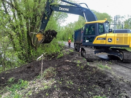 В Рыбновском районе продолжается ремонт дороги по нацпроекту