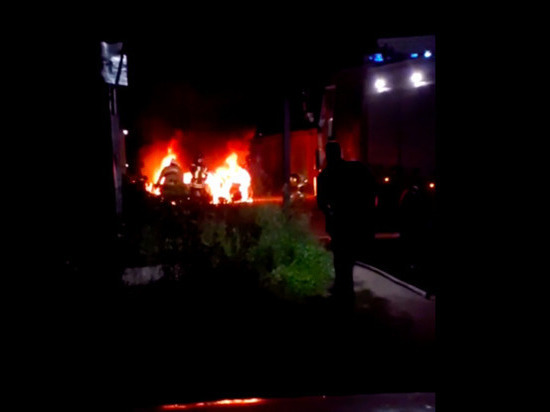 В Копейске загорелся еще один автомобиль