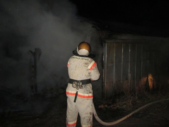 В ночь на субботу в Левобережном районе Воронежа горел цех по обработке дерева