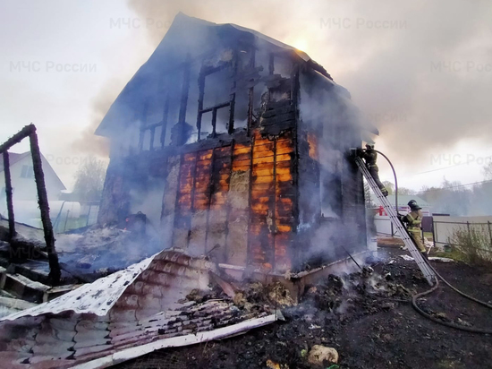 В Кировской области по вине детей не стало дачи, ангара и хозпостроек