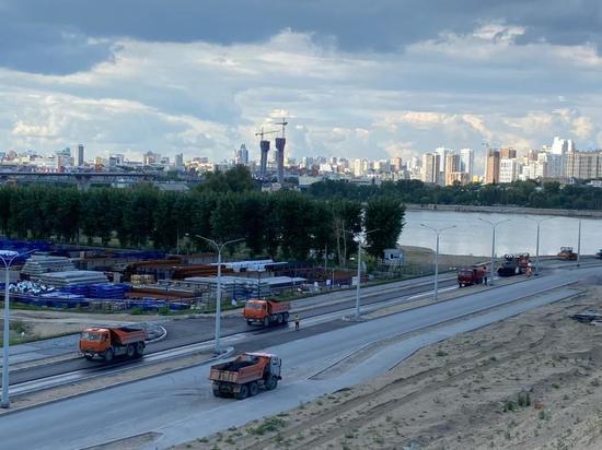 Компания "СпецТрансСтрой" продолжает возводить дорогу до пляжа "Наутилус" и нового ЛДС в Новосибирске