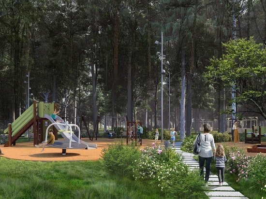 Впишут в ландшафт: в Щукинском парке и Всехсвятской роще обустраивают 19 детских площадок