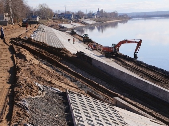 На строительство дамбы в Великом Устюге дополнительно выделят около 39 млн рублей