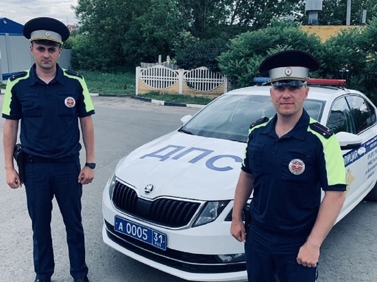 Белгородские автоинспекторы на служебной машине отвезли задыхающегося мальчика в больницу