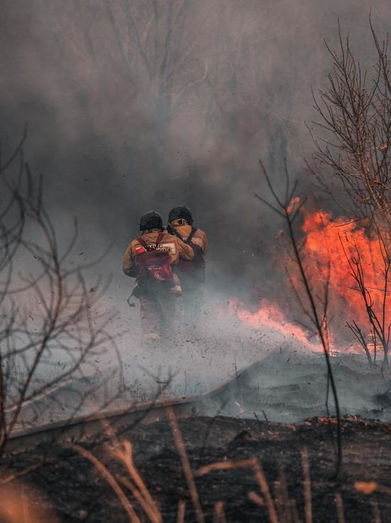 В Бурятии сухая гроза вызвала лесной пожар