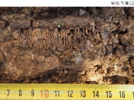 Погребение взрослого и ребенка нашли археологи на раскопках в Пскове
