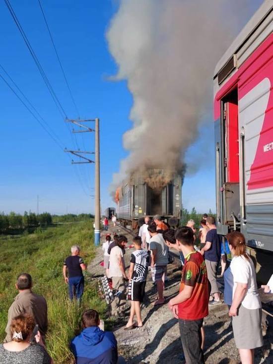 При пожаре в вагоне поезда на Ямале пострадала 10-летняя девочка